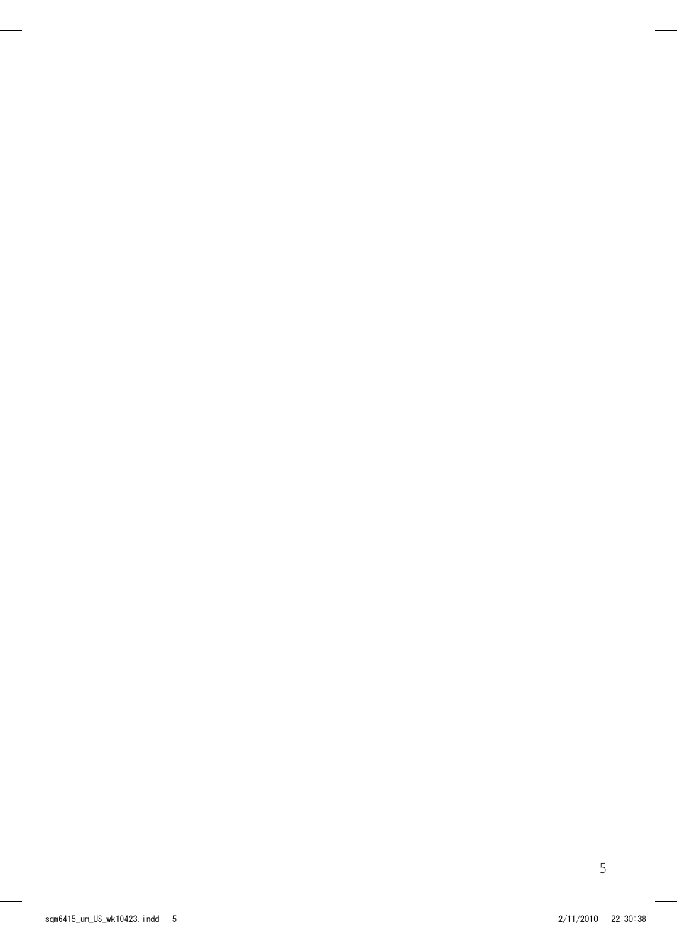 Philips SQM6415-27 User Manual | Page 5 / 16