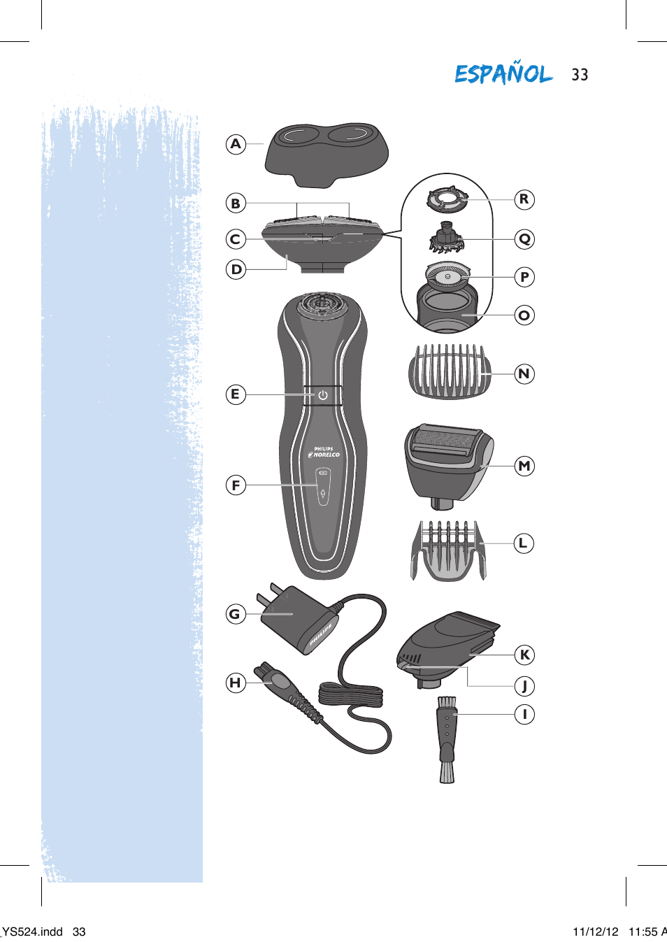 Español | Philips YS524-41 User Manual | Page 33 / 52