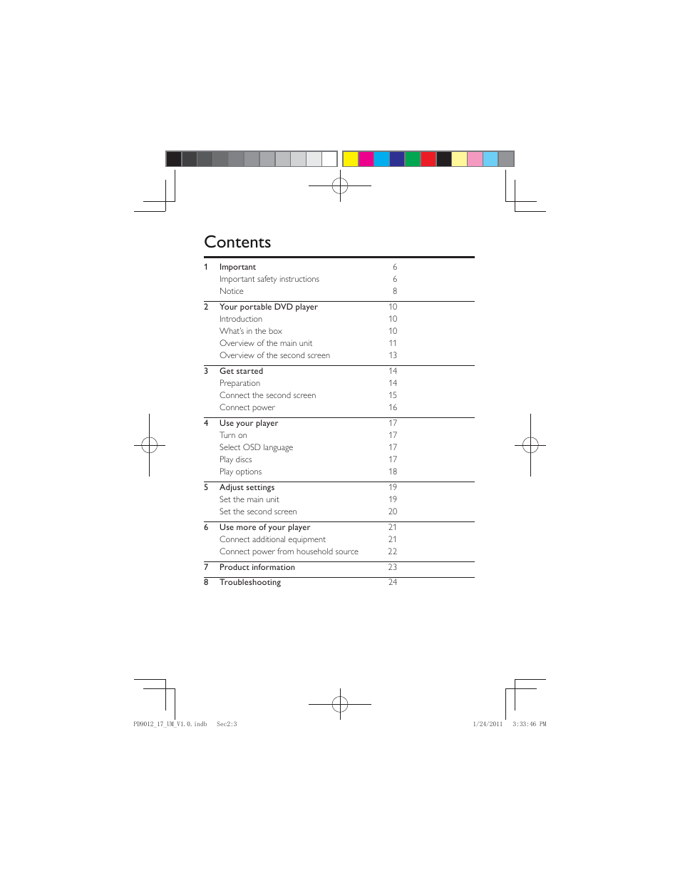 Philips PD9012-17 User Manual | Page 3 / 24