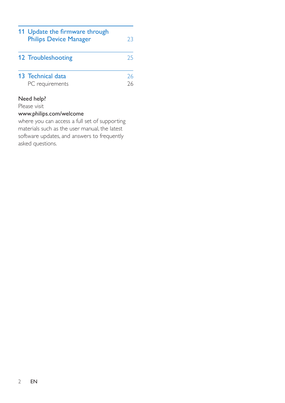 Philips SA4VBE04KF-37 User Manual | Page 4 / 30