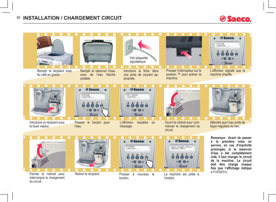 Installation / chargement circuit | Philips 740815008 User Manual | Page 60 / 128