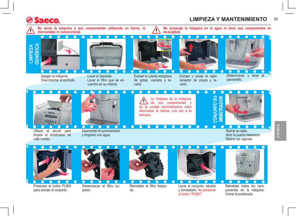 Limpieza y mantenimiento | Philips 740815008 User Manual | Page 83 / 128