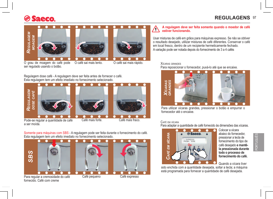 Regulagens | Philips 740815008 User Manual | Page 97 / 128