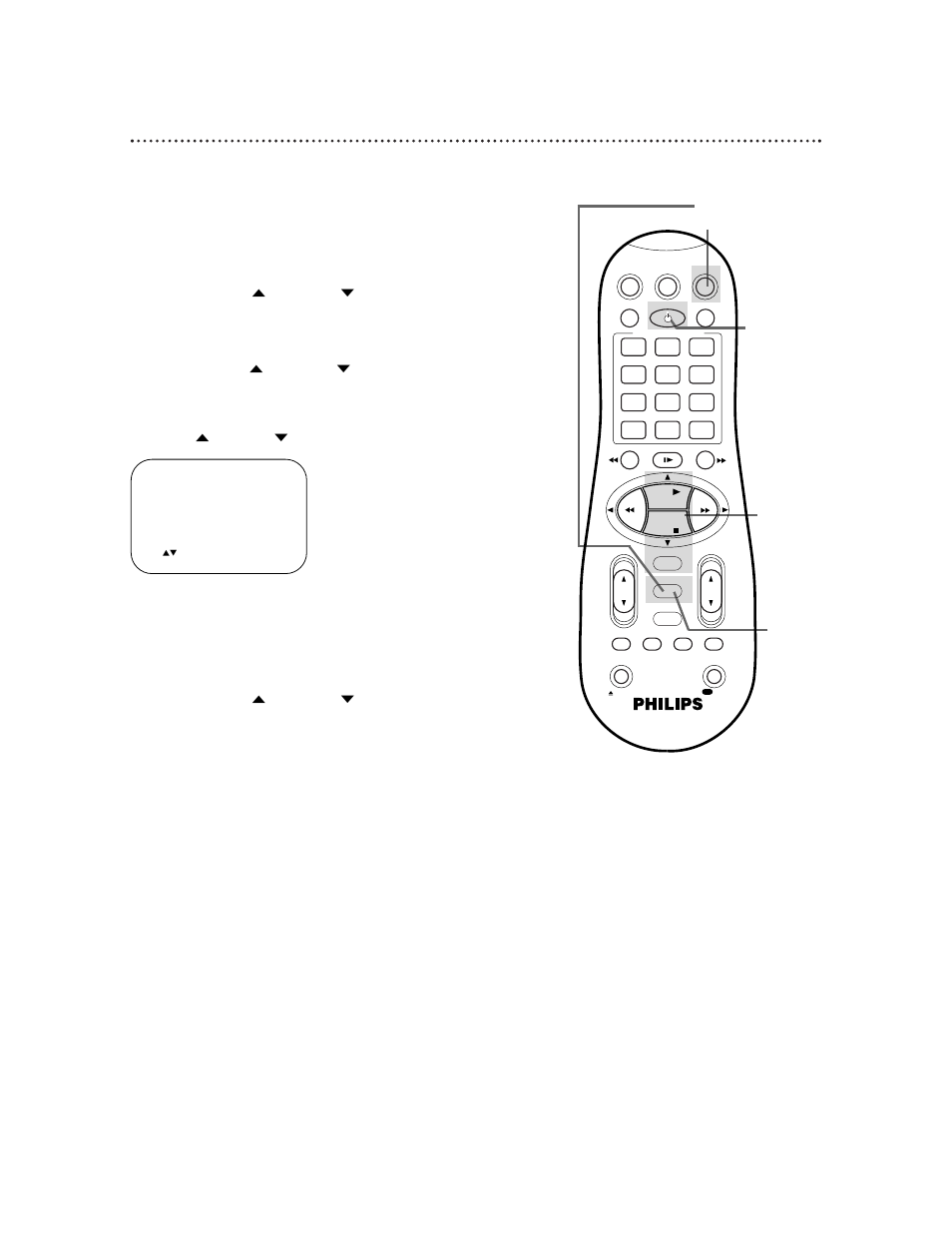 16 setting the clock (cont’d), Manual pbs channel selection | Philips VRB665AT99 User Manual | Page 16 / 63