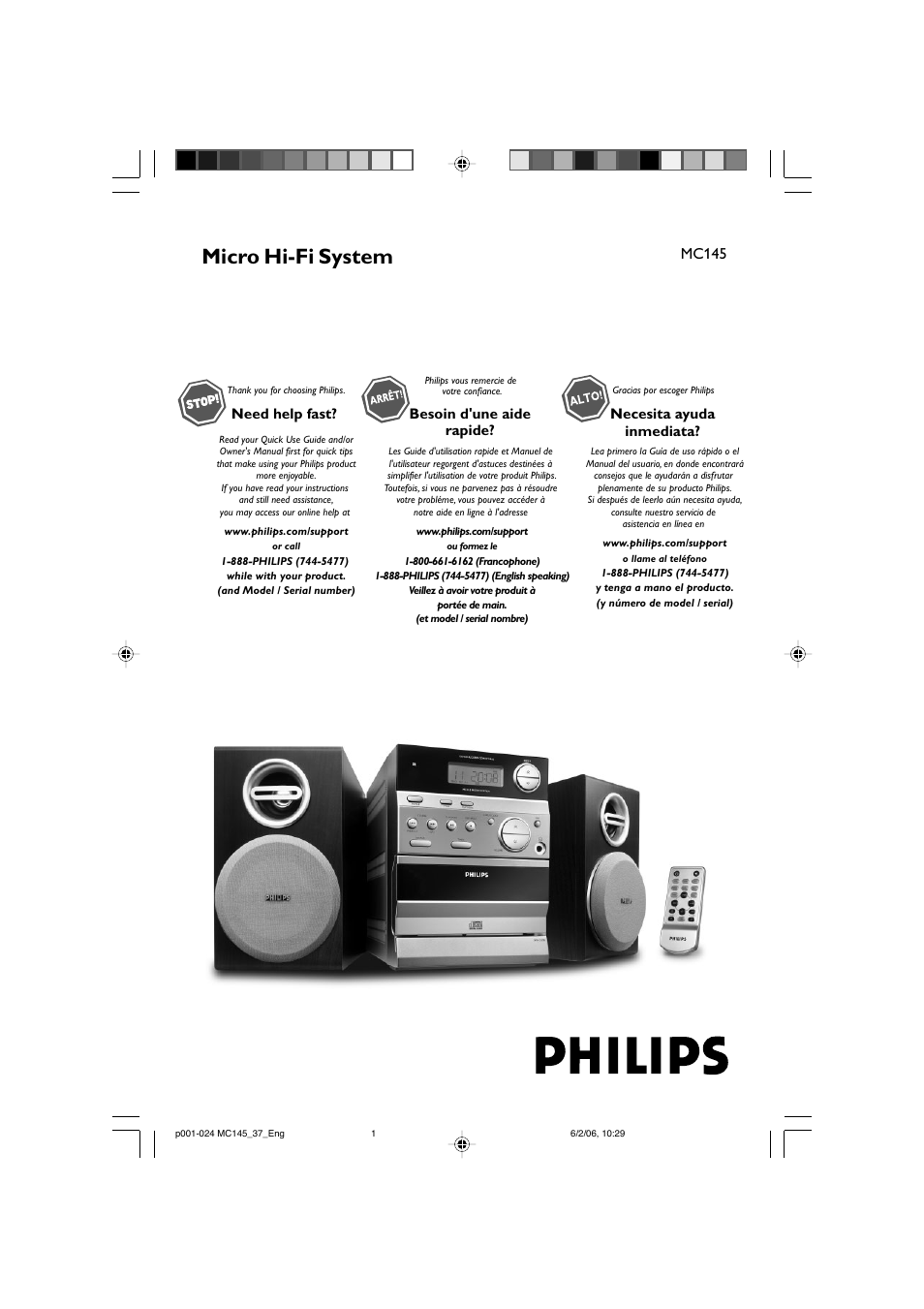 Philips MC145-37 User Manual | 23 pages