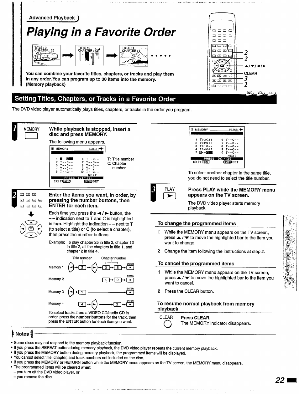 Playing in a favorite order, Ej,e | Philips DVD405AT98 User Manual | Page 23 / 48