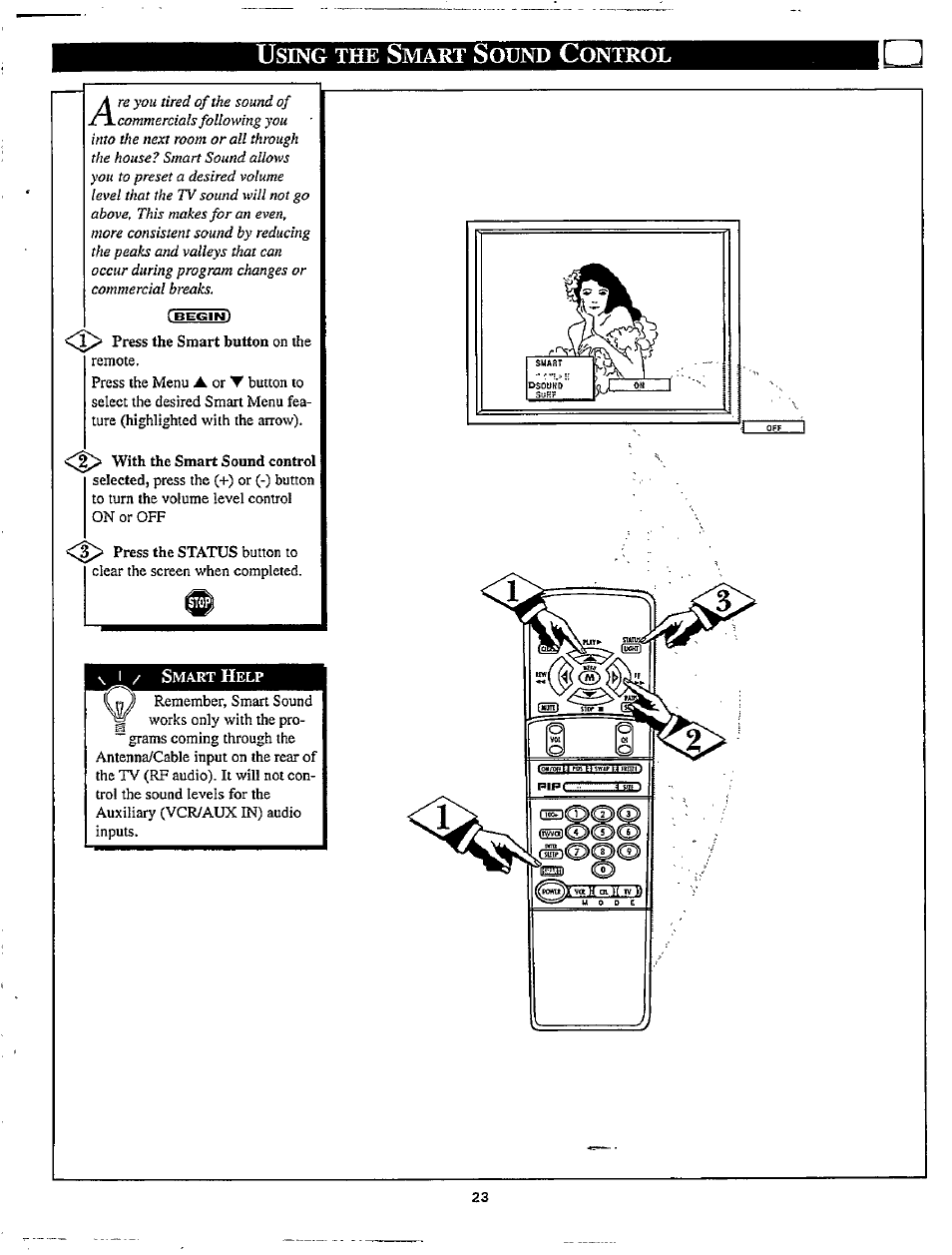 Sing, Mart, Ound | Ontrol | Philips TP2780C User Manual | Page 23 / 40