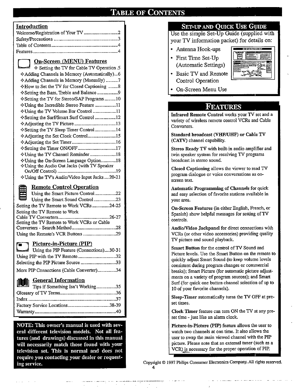 Philips TP2780C User Manual | Page 4 / 40