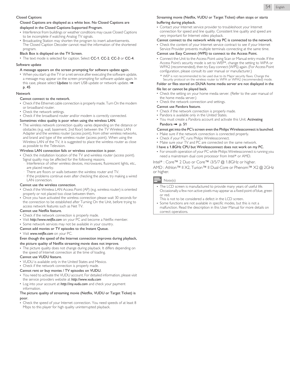 Philips 32PFL4909-F7 User Manual | Page 54 / 59
