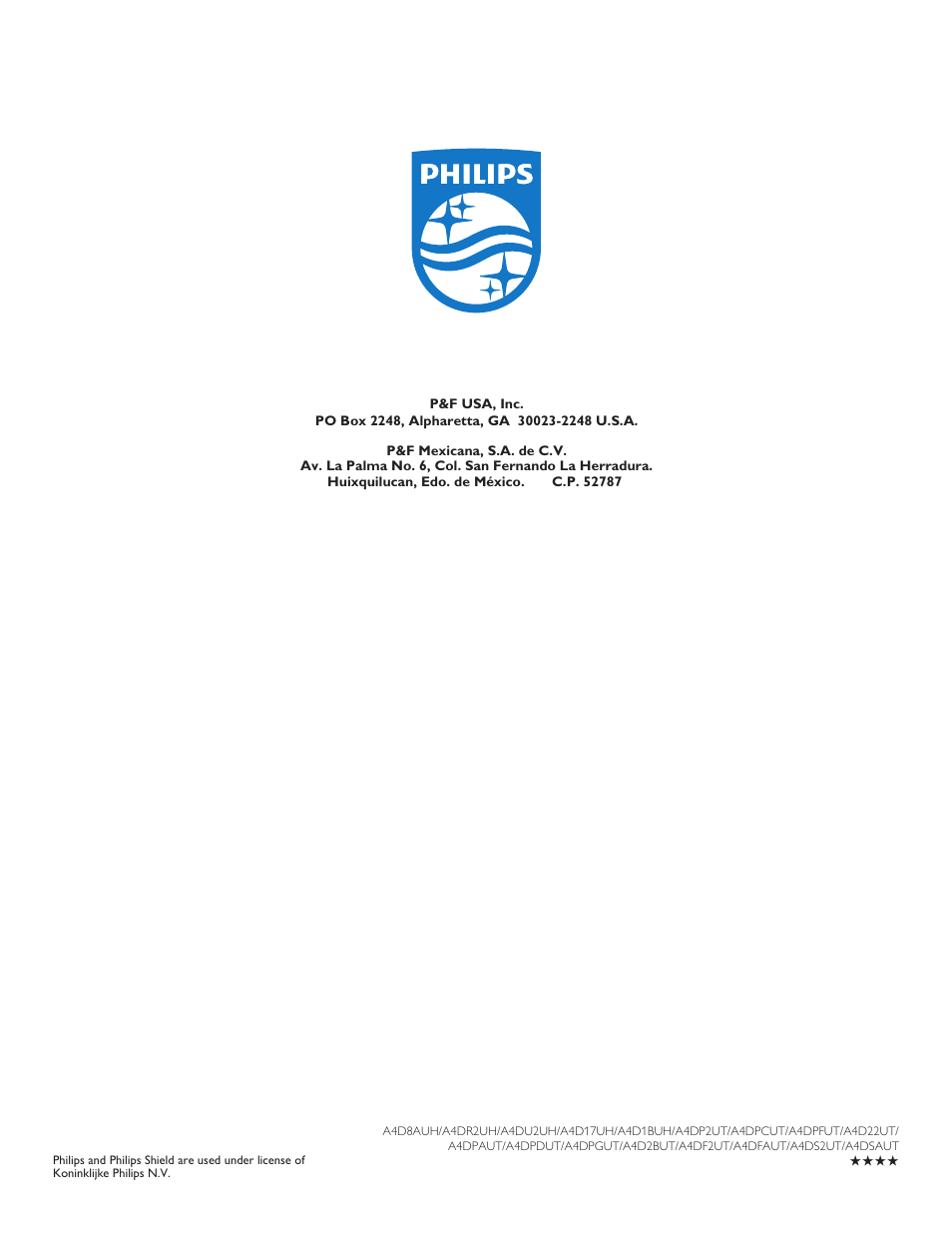 Philips 32PFL4909-F7 User Manual | Page 59 / 59