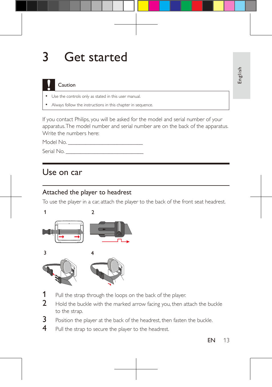 3 get started | Philips PD9016-37 User Manual | Page 13 / 23