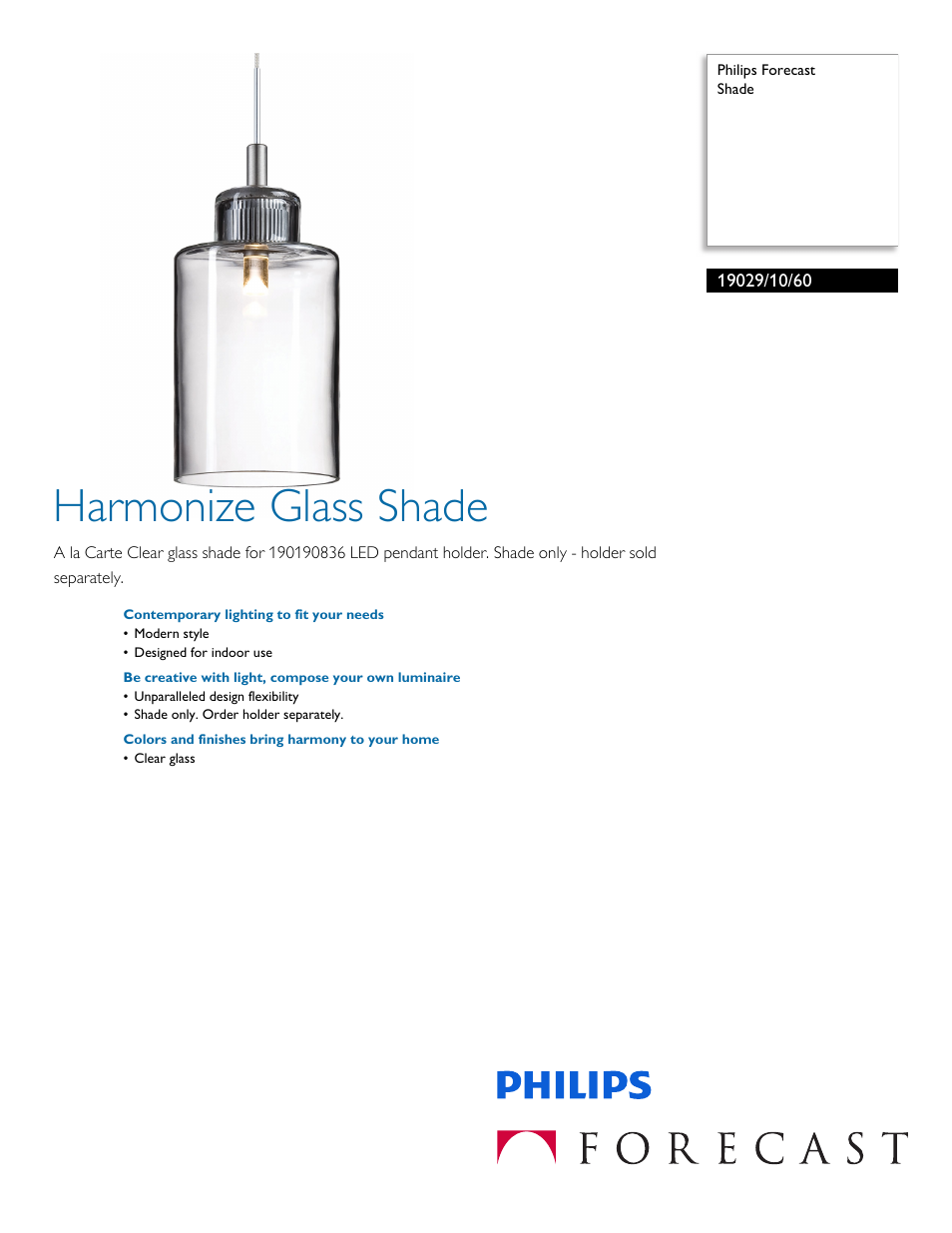 Philips 190291060 User Manual | 2 pages