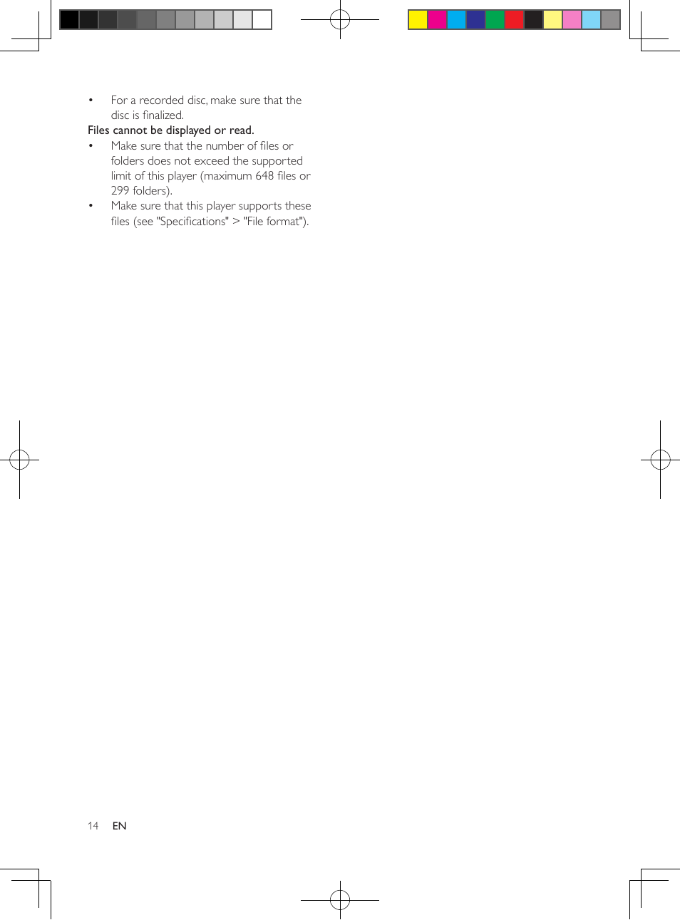 Philips DVP3602-F7 User Manual | Page 14 / 16