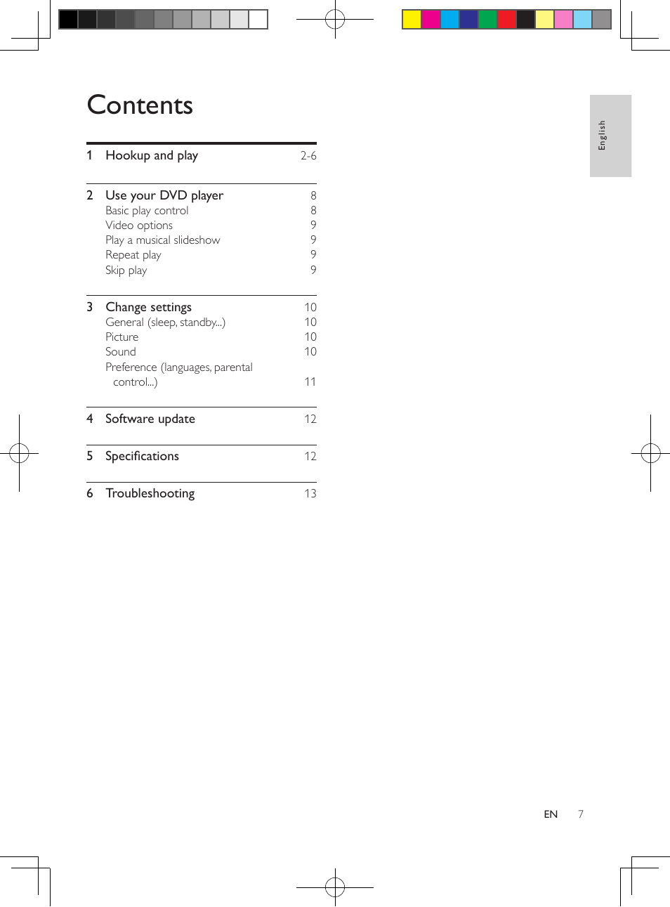 Philips DVP3602-F7 User Manual | Page 7 / 16