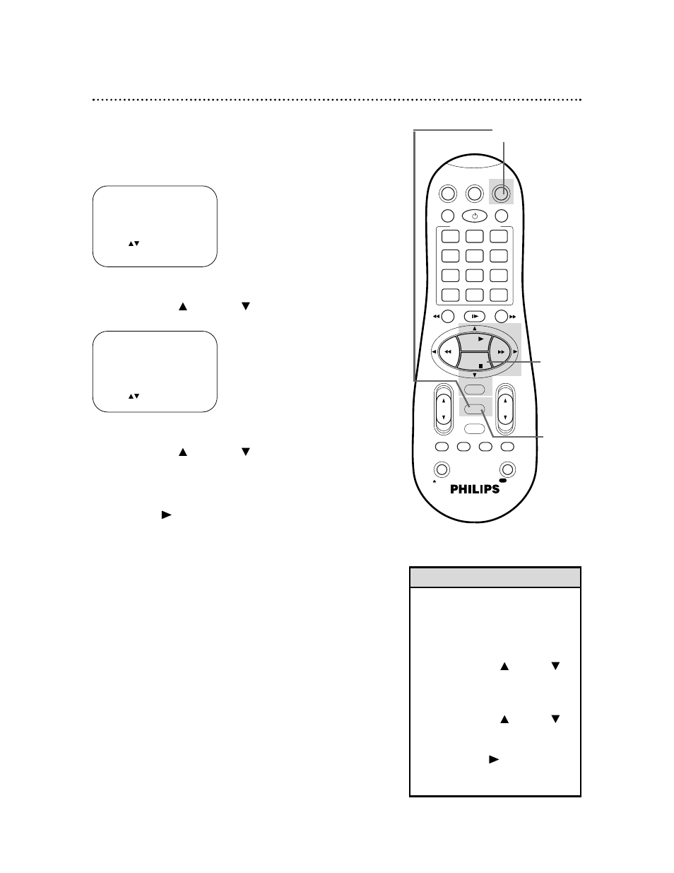 20 language selection, Helpful hint, Press the vcr button, then press the menu button | Philips VR660BPH User Manual | Page 20 / 70