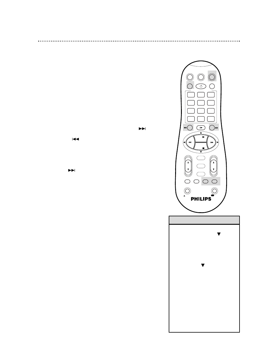 58 search options, Index search, Helpful hints record end search | Skip search | Philips VR660BPH User Manual | Page 58 / 70