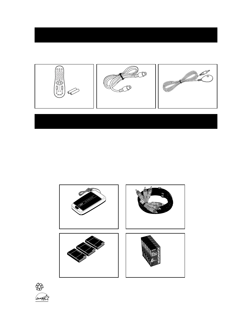 Upplied, Ccessories, Ptional | Philips VR660BPH User Manual | Page 70 / 70