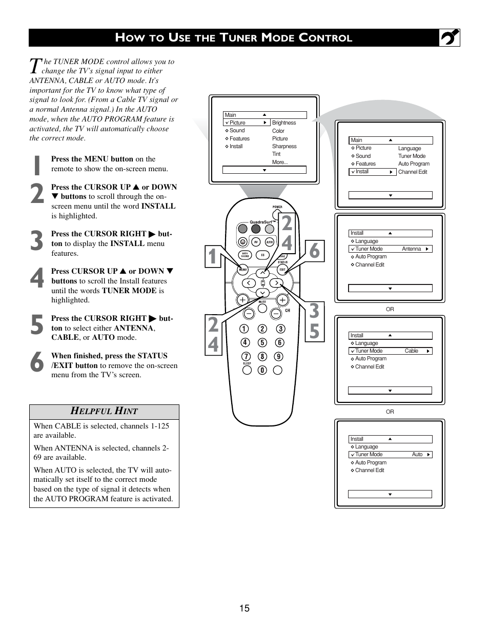 Philips 32PT543S-17 User Manual | Page 15 / 40