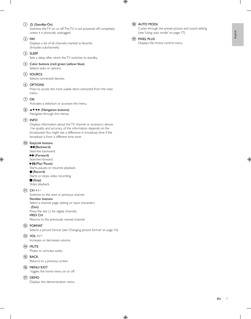 Philips 55PFL5505D-F7 User Manual | Page 8 / 37