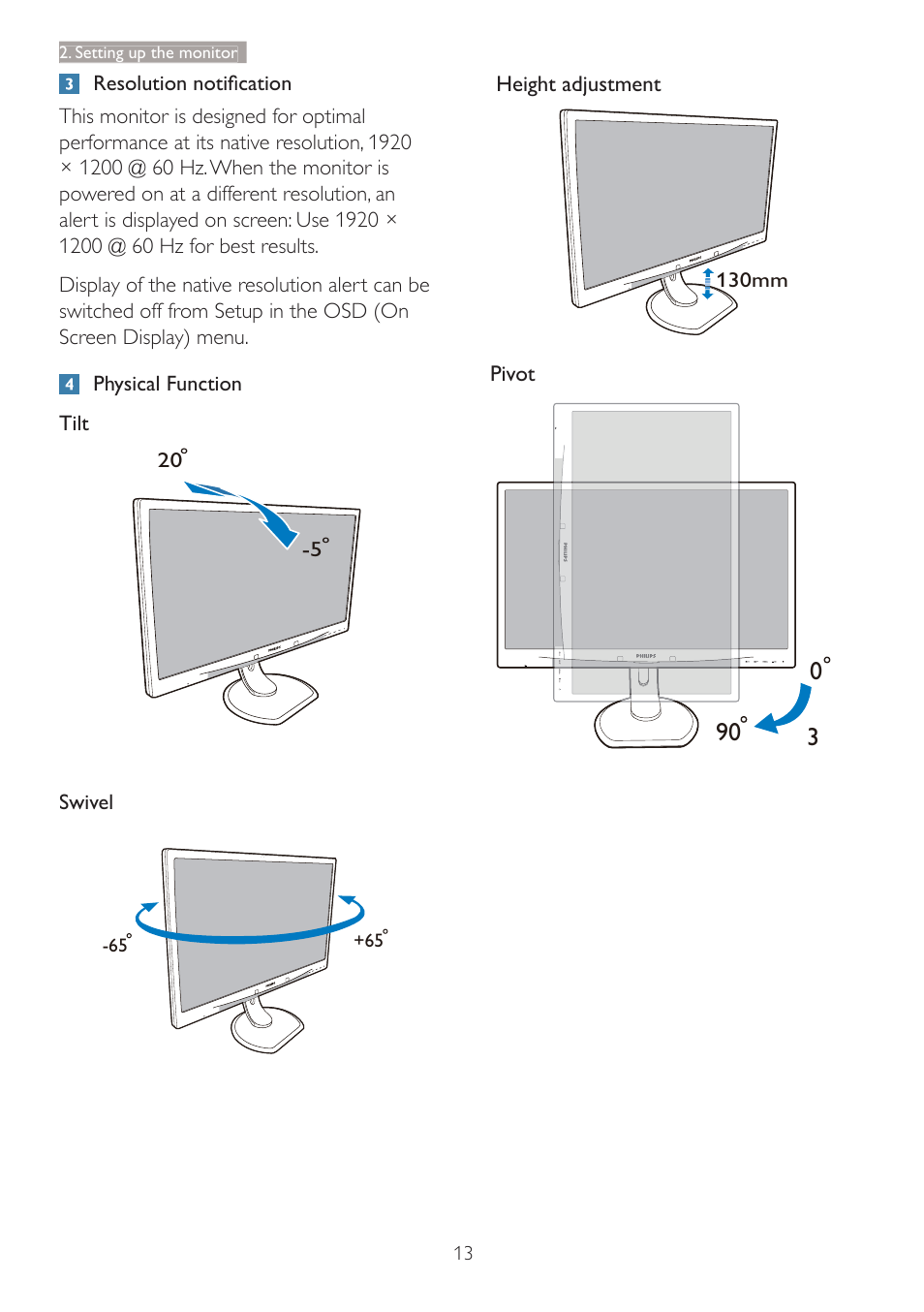 Philips C240P4QPYEW-27 User Manual | Page 15 / 51