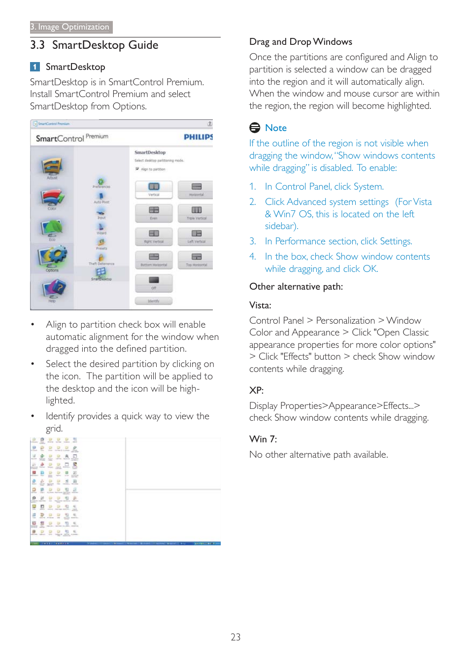 3 smartdesktop guide | Philips C240P4QPYEW-27 User Manual | Page 25 / 51