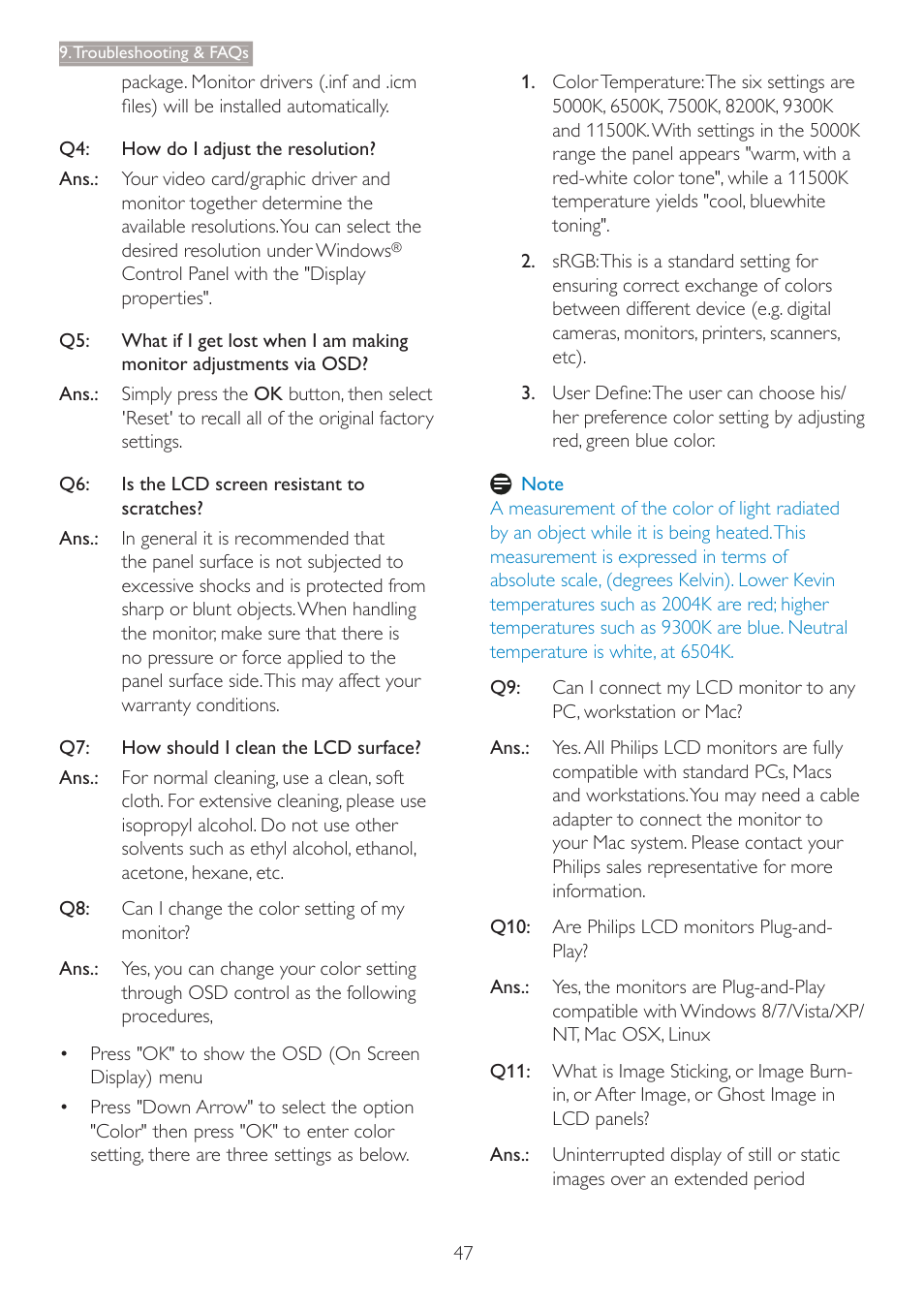 Philips C240P4QPYEW-27 User Manual | Page 49 / 51