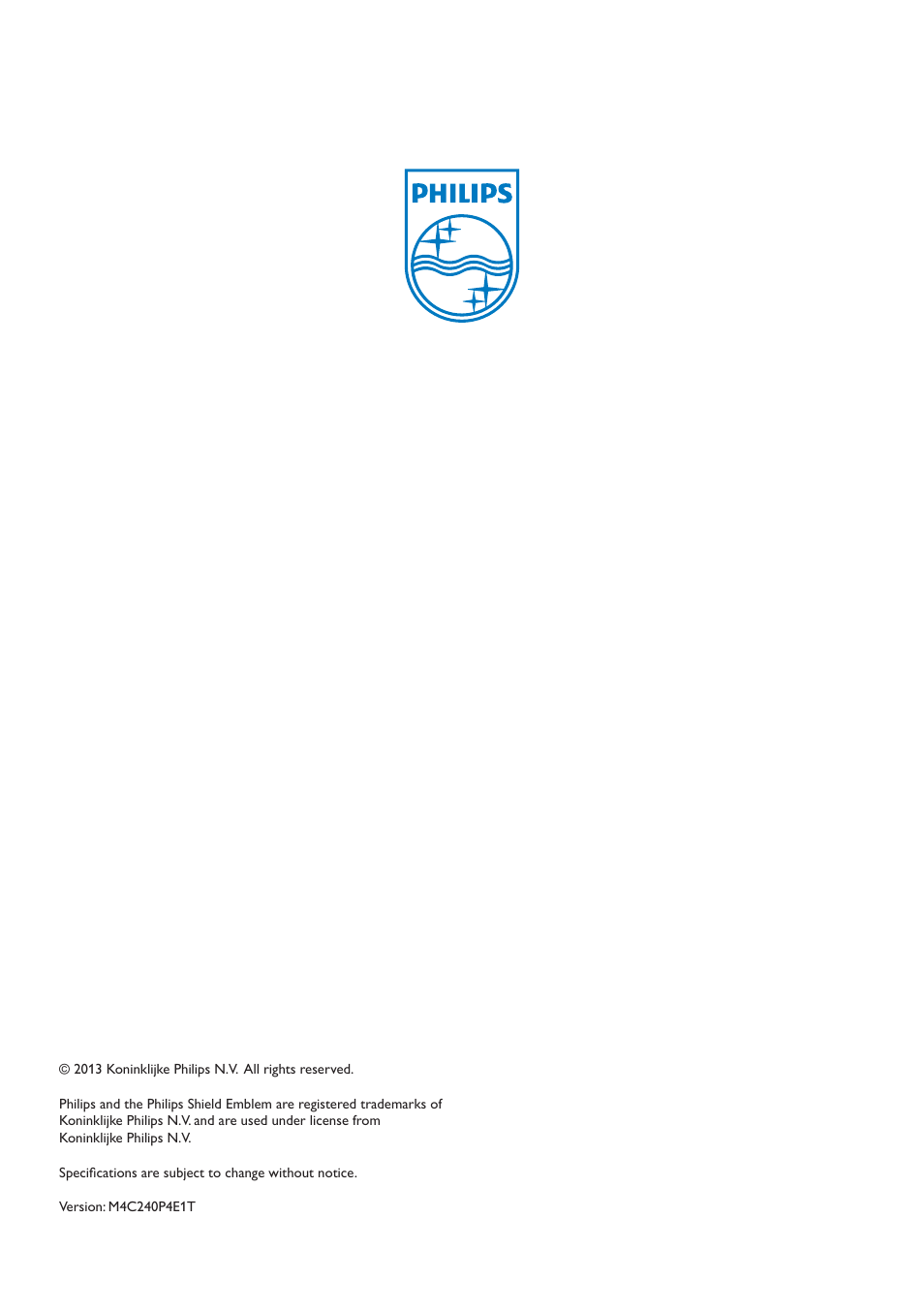 Philips C240P4QPYEW-27 User Manual | Page 51 / 51
