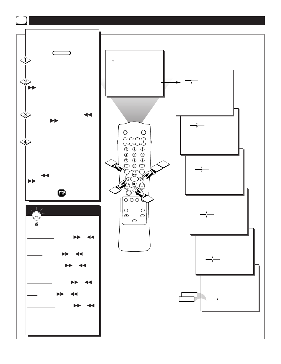 Tv p, Ow to, Djust the | Icture | Philips MX3291B User Manual | Page 6 / 48