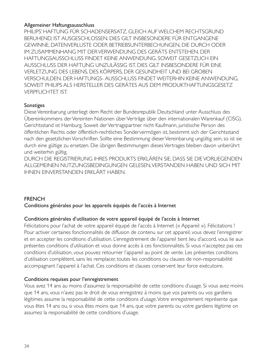 Philips HD camcorder CAM200WH User Manual | Page 34 / 40