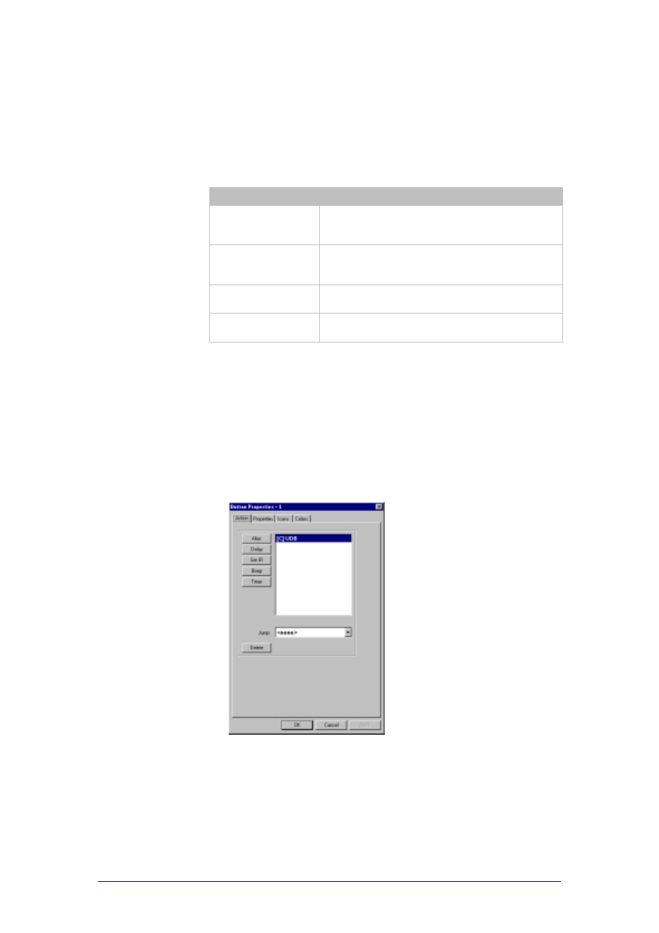 Button properties, Opening the button properties | Philips TSU600099 User Manual | Page 46 / 76