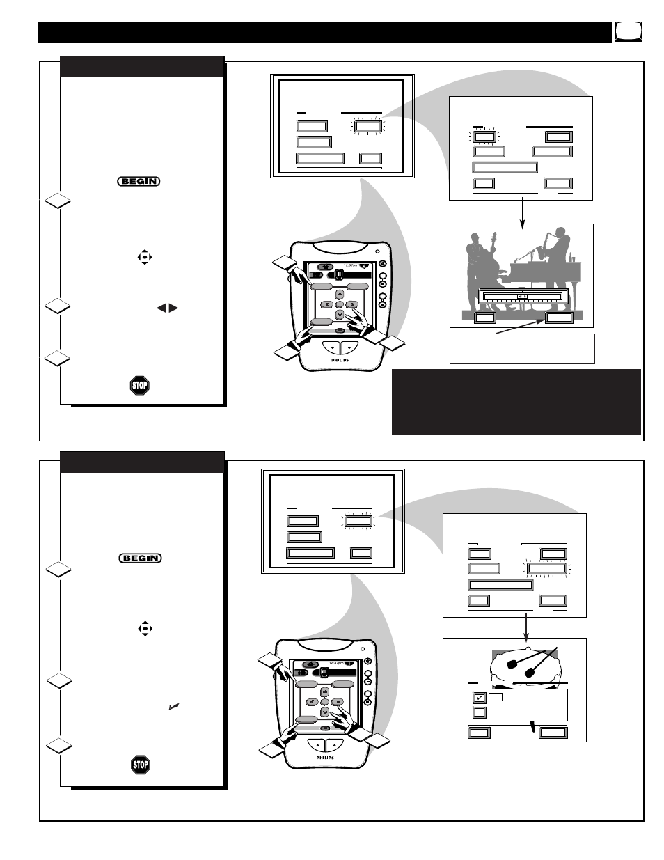 Ound, Ontrol, Djustments | Philips 64PP9751 User Manual | Page 27 / 55