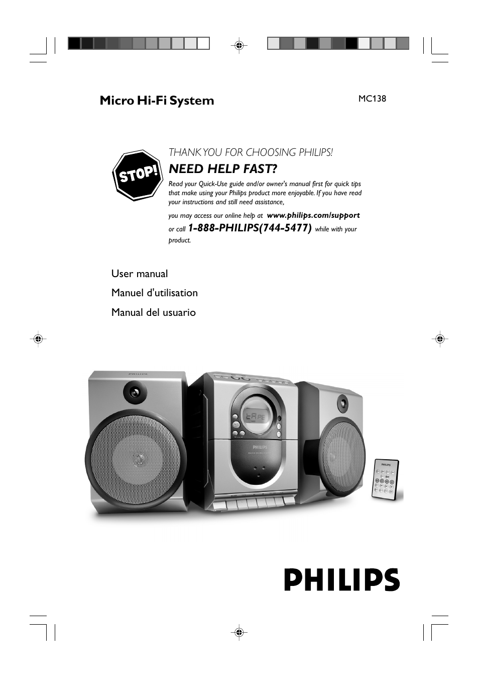 Philips MC138-37 User Manual | 23 pages