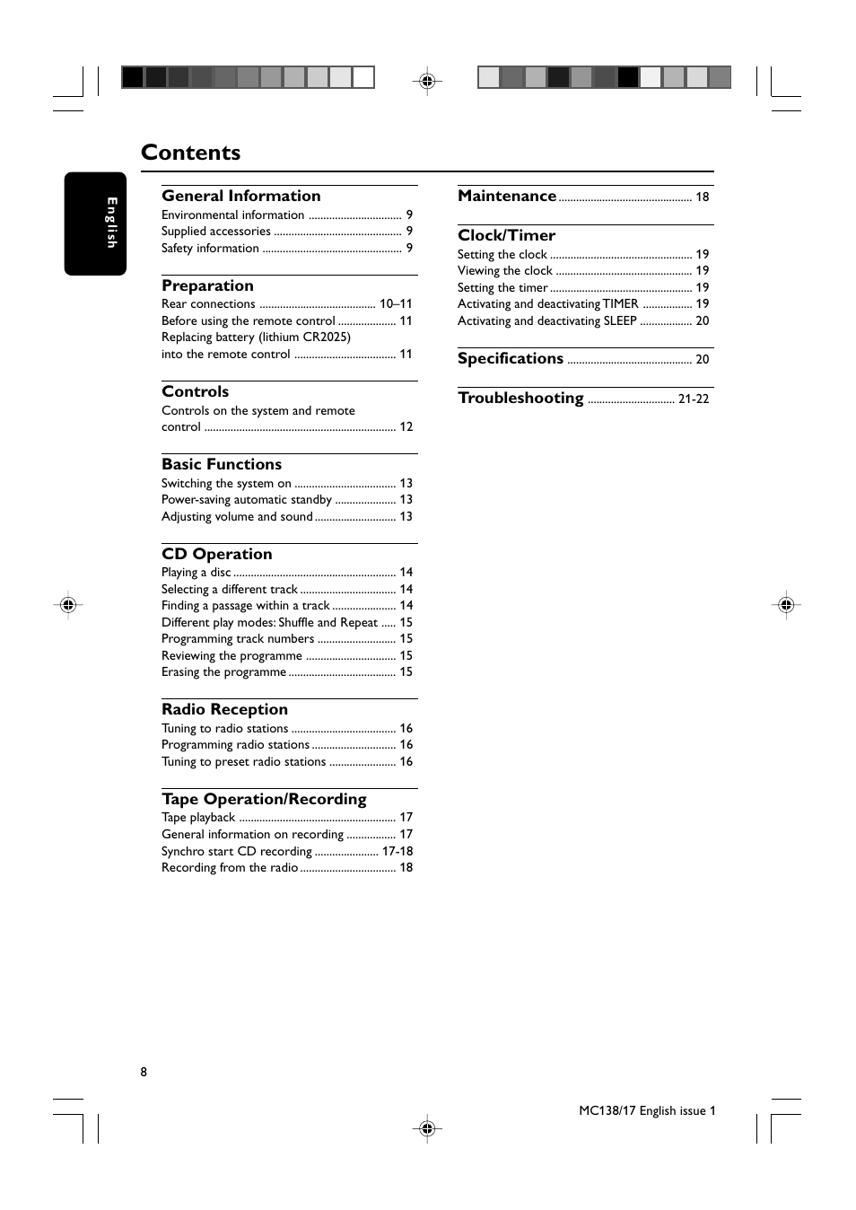 Philips MC138-37 User Manual | Page 8 / 23