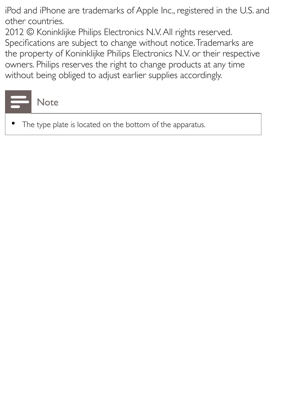 Philips AJ5300D-37 User Manual | Page 30 / 33