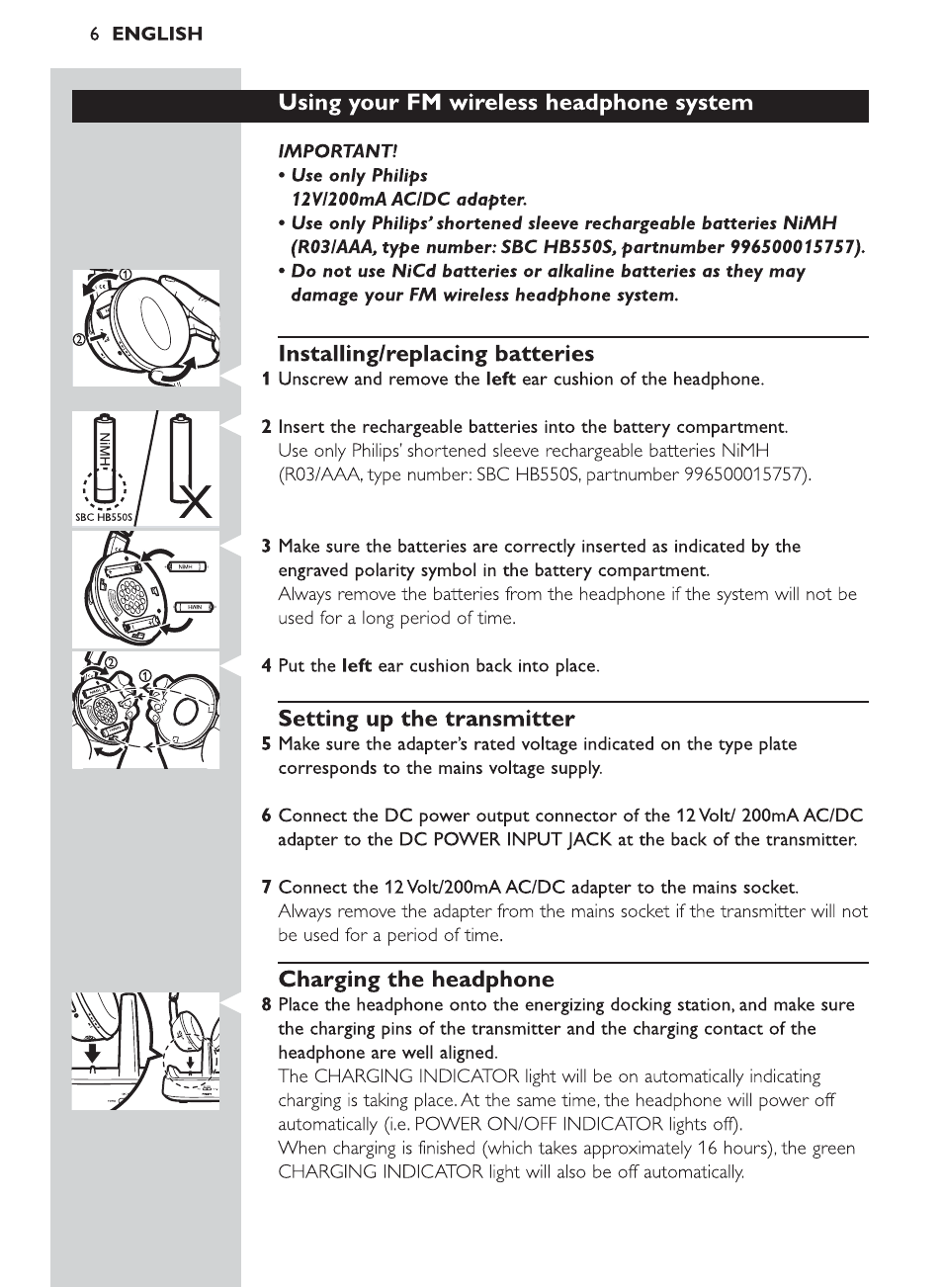 Philips SHC8525-05 User Manual | Page 6 / 14