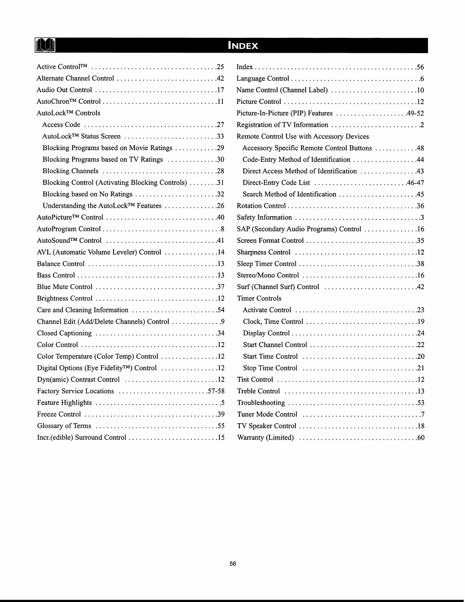 Philips 30PW862H User Manual | Page 99 / 108