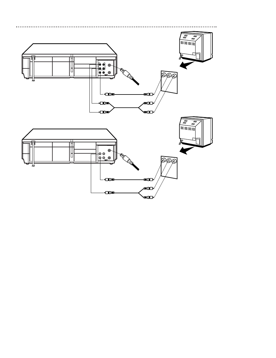 10 hookups with a stereo tv | Philips VRB613AT99 User Manual | Page 10 / 56