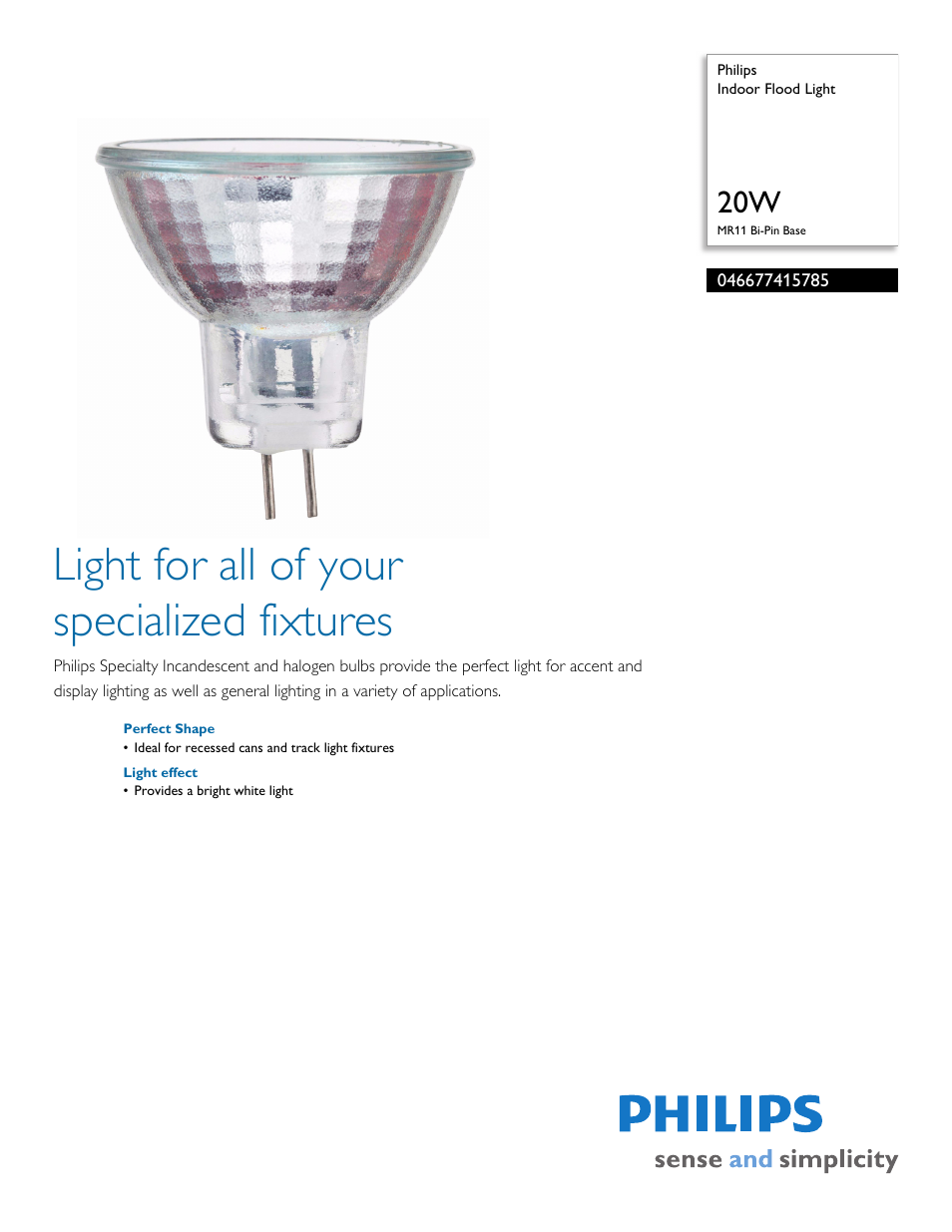 Philips 046677415785 User Manual | 2 pages