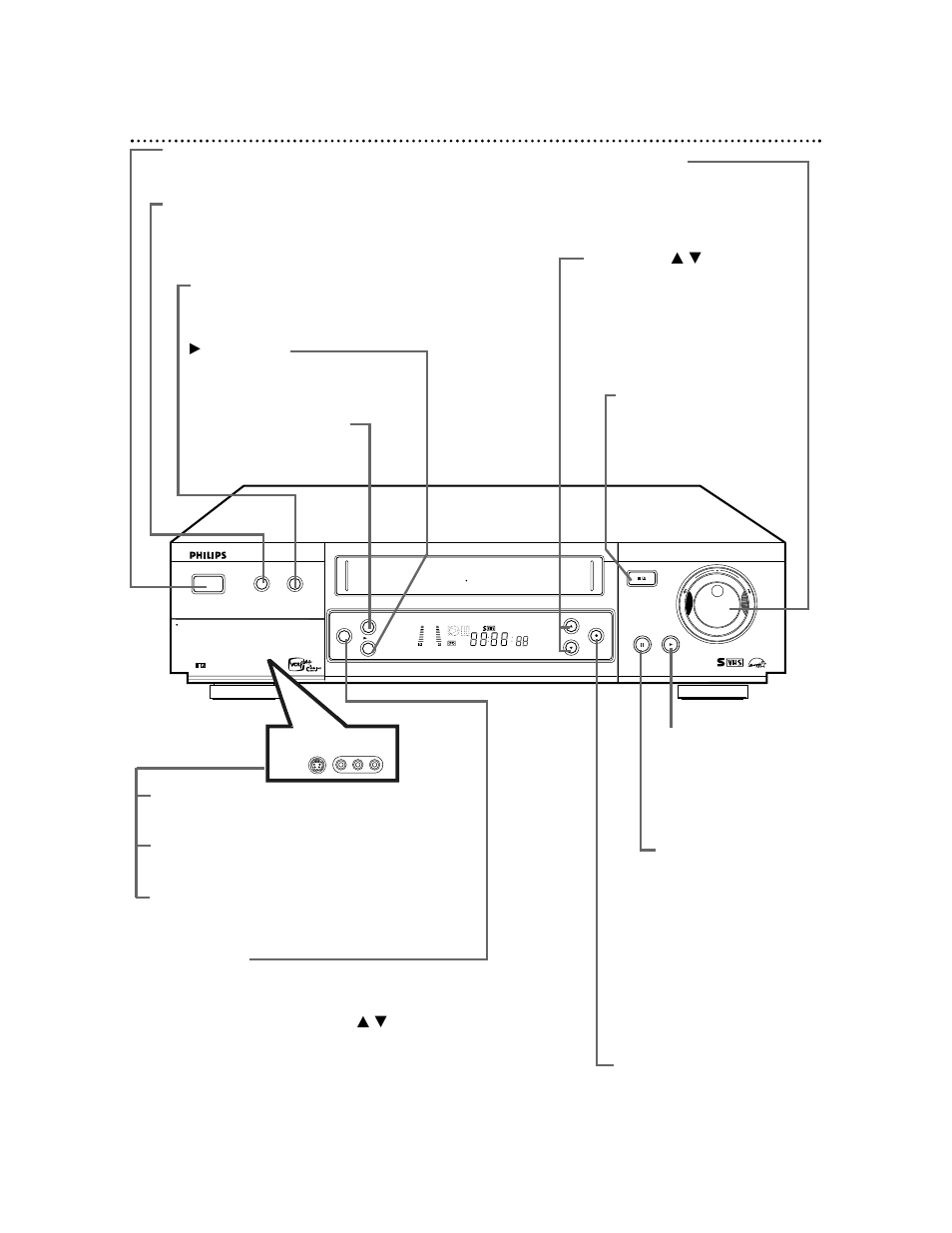 Front panel 25, On screen display | Philips VRA999PH99 User Manual | Page 25 / 68