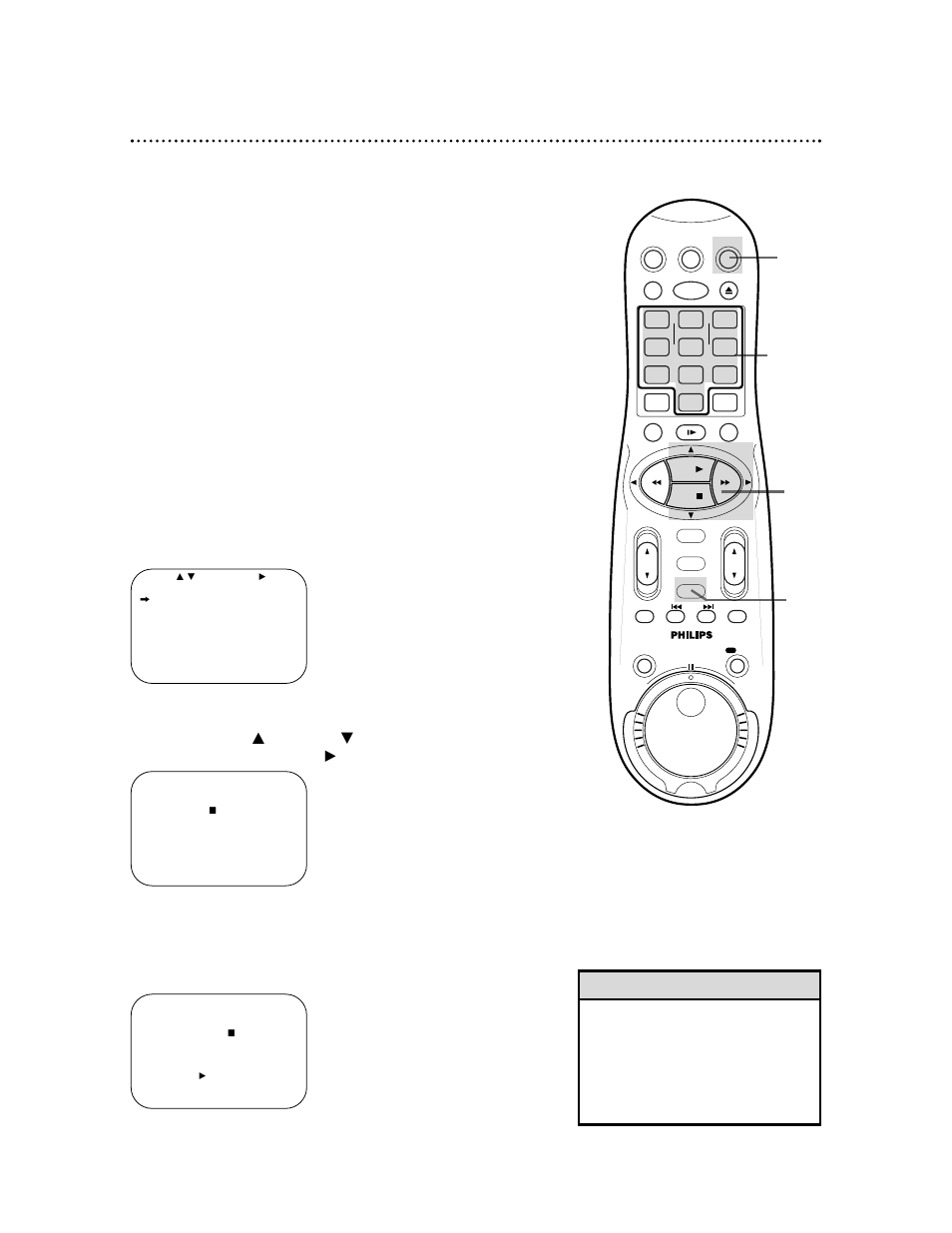 Helpful hint | Philips VRA999PH99 User Manual | Page 38 / 68