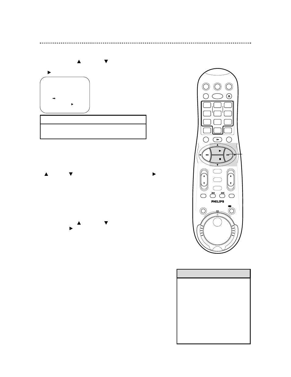 Helpful hint, Dbs codes | Philips VRA999PH99 User Manual | Page 49 / 68