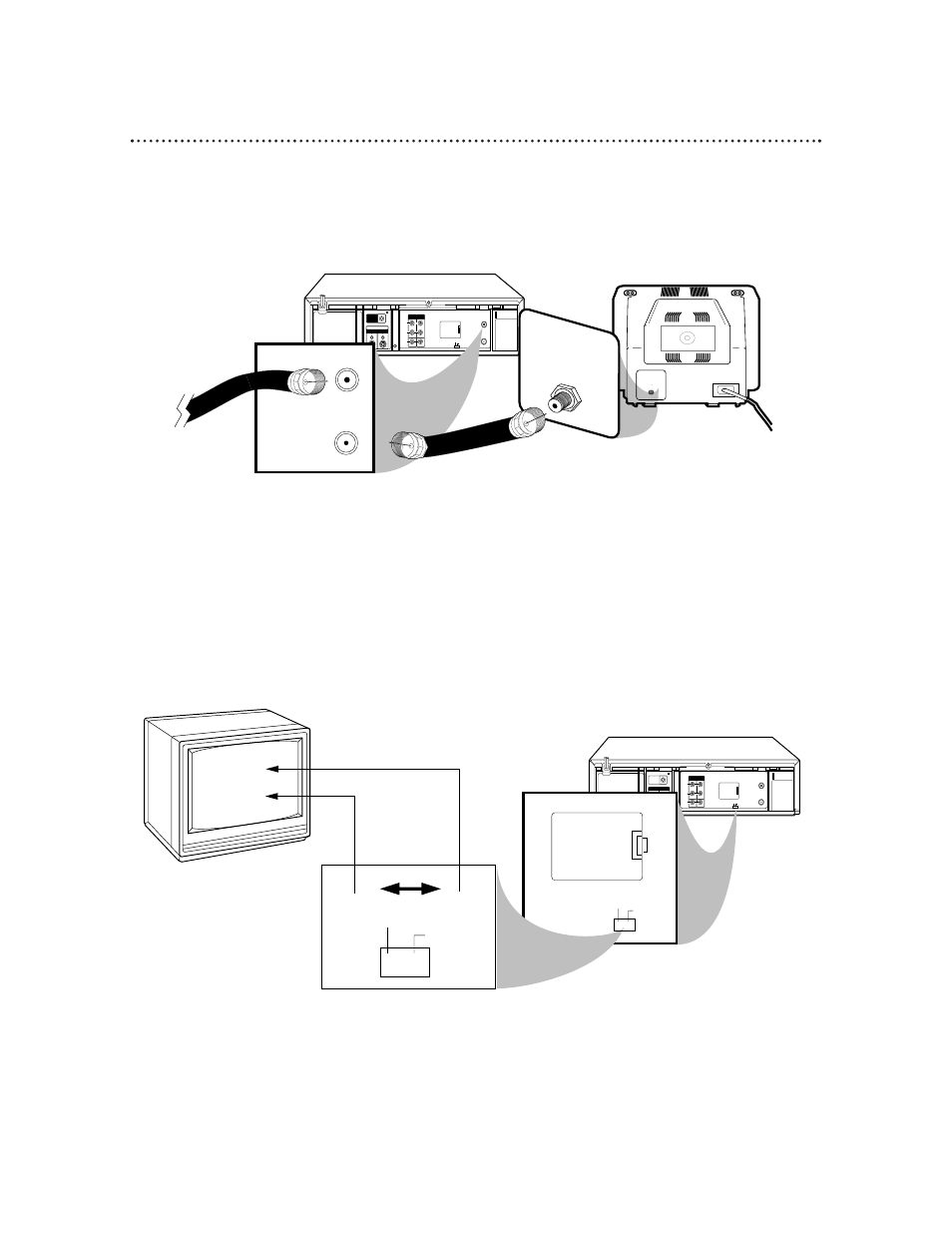 Hookups without a cable box (cont’d) 7, Ch3 / ch4 switch, Ch3 ch4 | Plug in the tv and the vcr, Ch 4 or ch 3 | Philips VRA999PH99 User Manual | Page 7 / 68