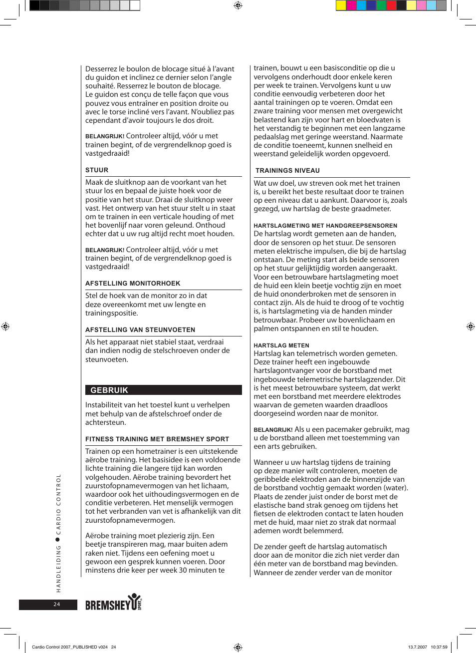 Accell Cardio Control User Manual | Page 24 / 64