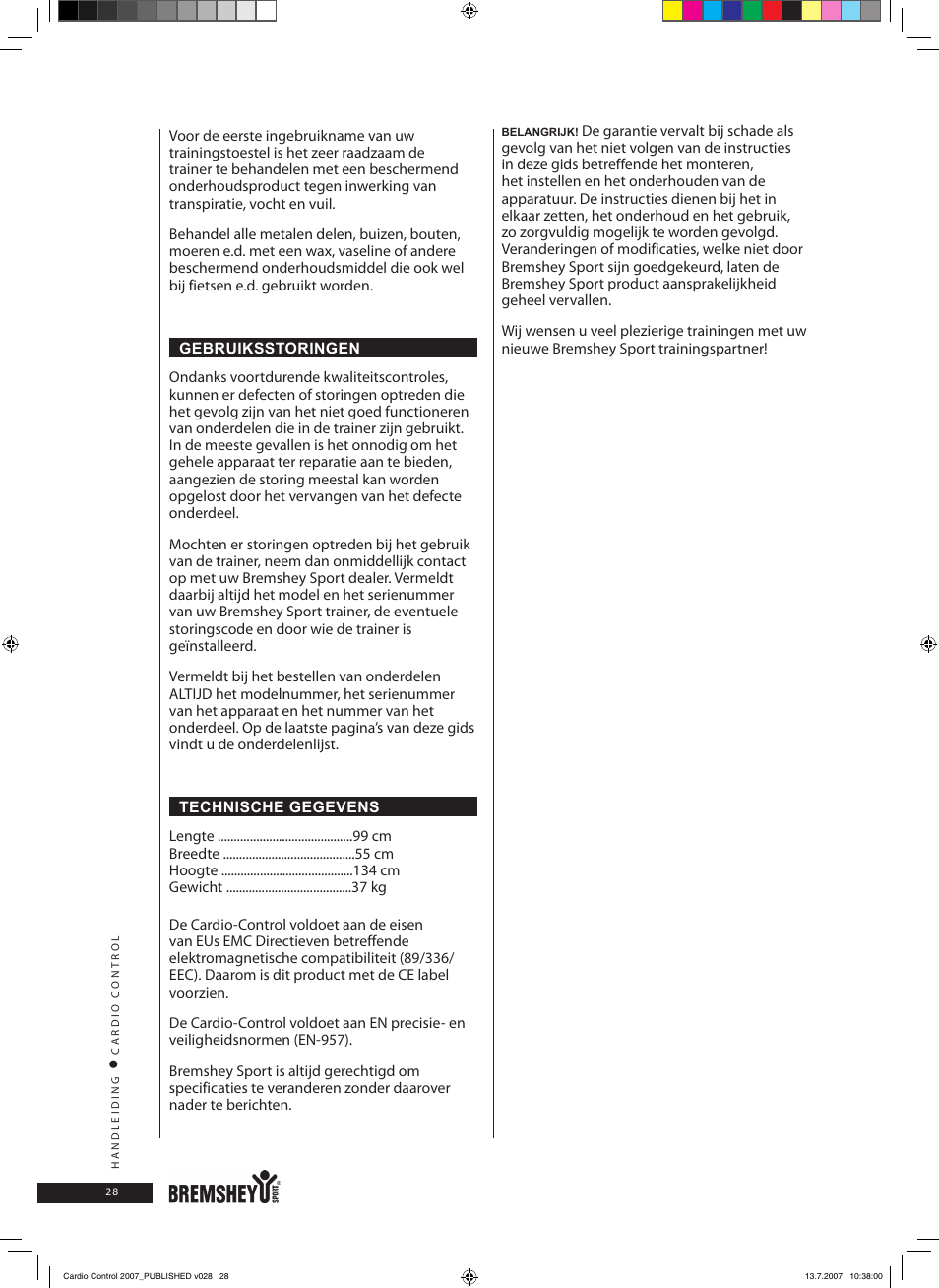 Accell Cardio Control User Manual | Page 28 / 64