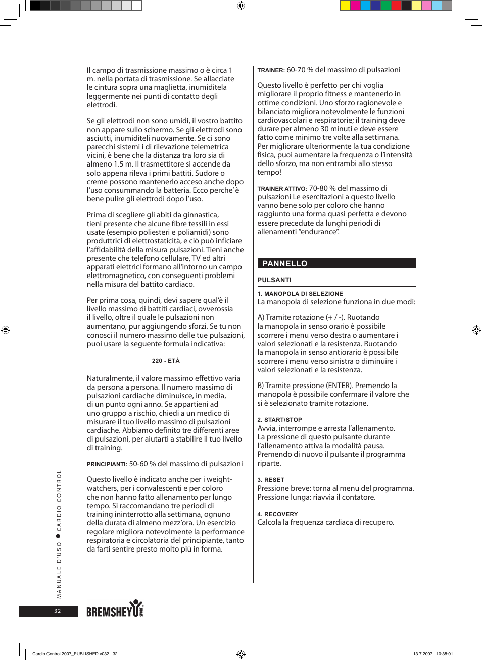 Accell Cardio Control User Manual | Page 32 / 64