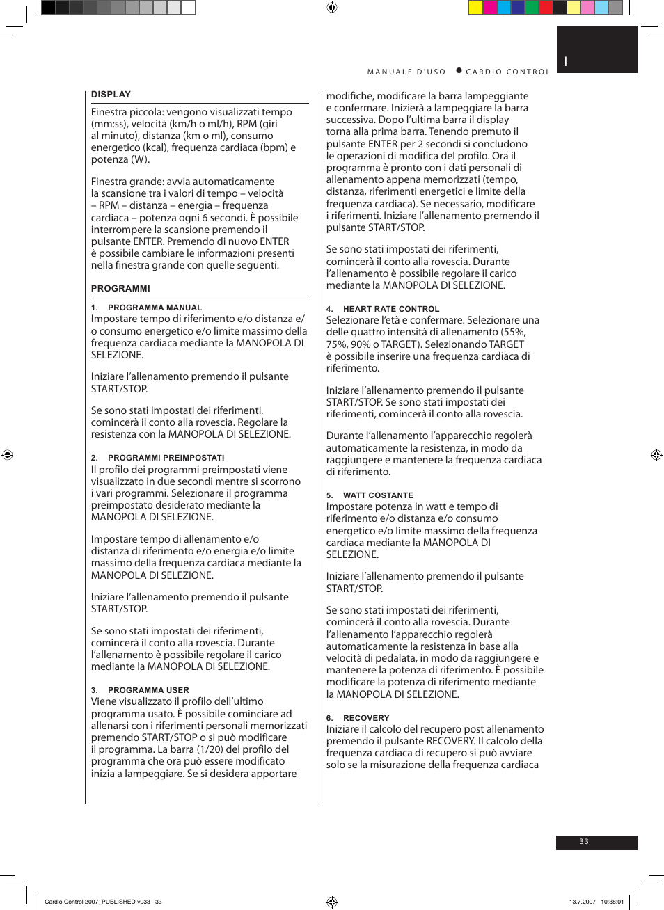 Accell Cardio Control User Manual | Page 33 / 64