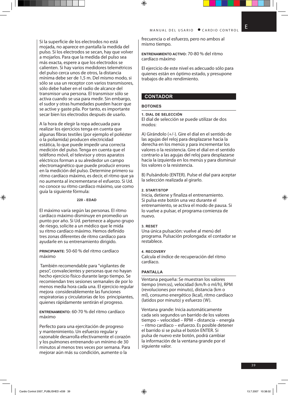 Accell Cardio Control User Manual | Page 39 / 64