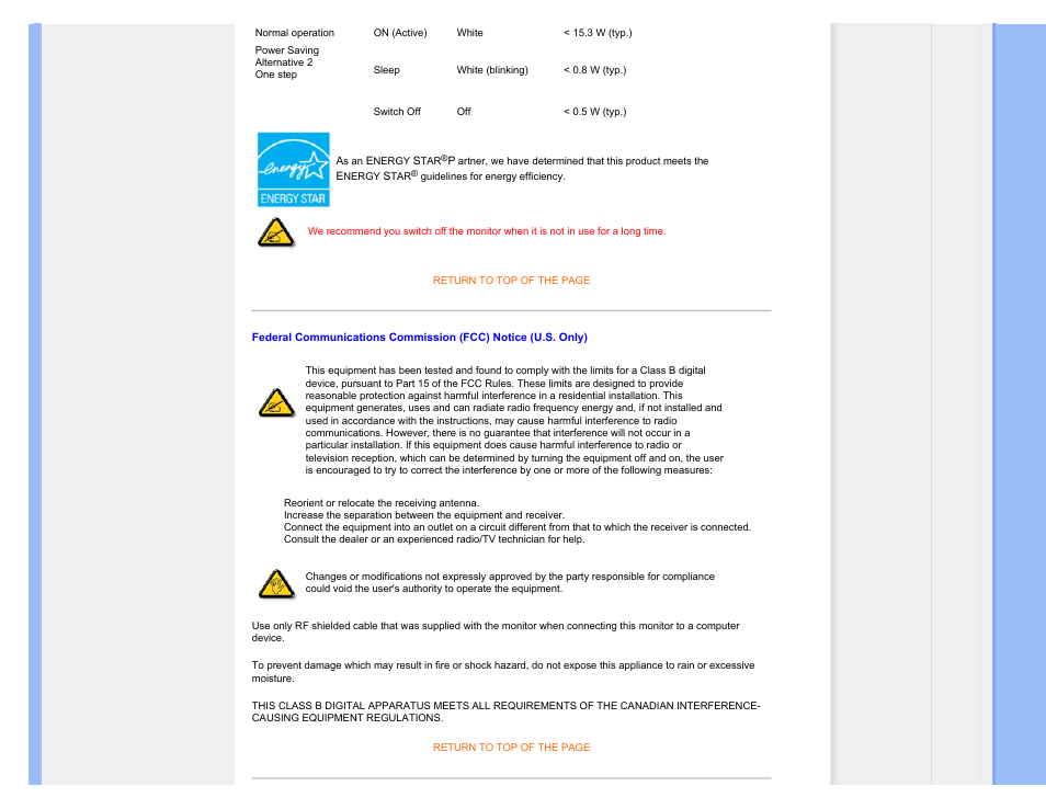 Philips Brilliance LCD monitor with SmartImage 17S1SB 43 cm 17" S-line Format 54 User Manual | Page 16 / 95