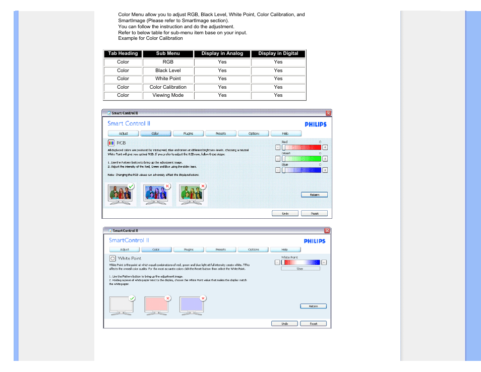 Philips Brilliance LCD monitor with SmartImage 17S1SB 43 cm 17" S-line Format 54 User Manual | Page 43 / 95