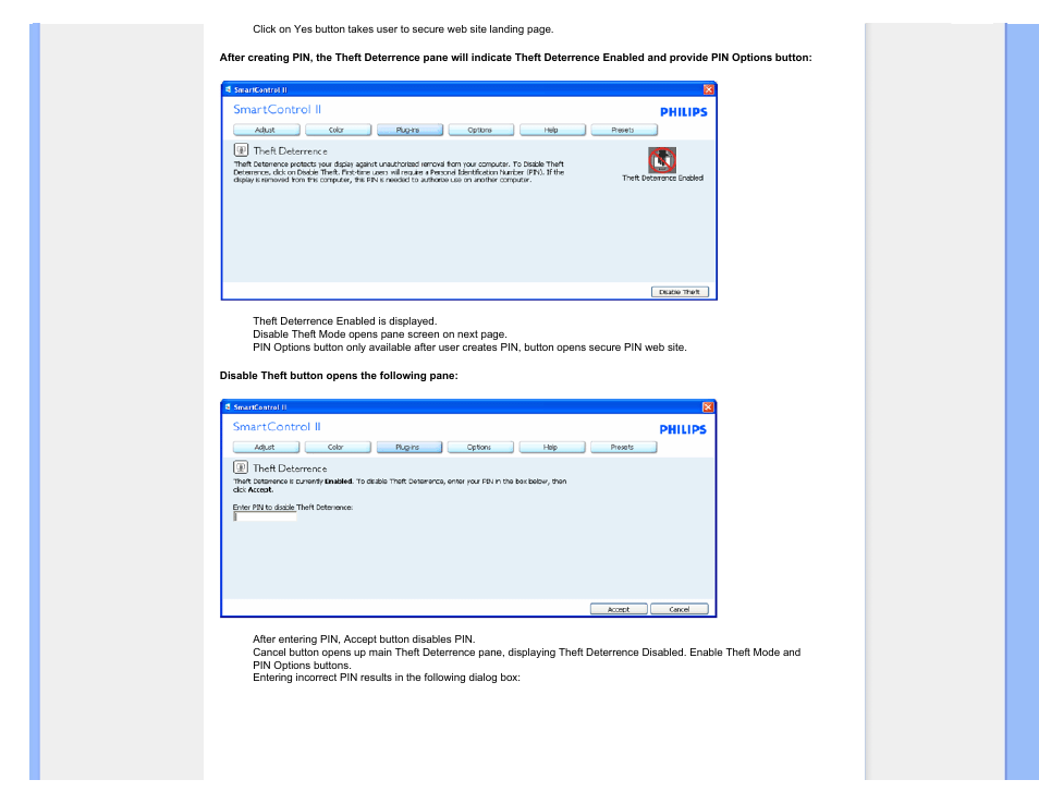 Philips Brilliance LCD monitor with SmartImage 17S1SB 43 cm 17" S-line Format 54 User Manual | Page 48 / 95